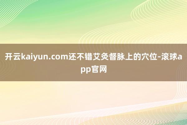 开云kaiyun.com还不错艾灸督脉上的穴位-滚球app官网