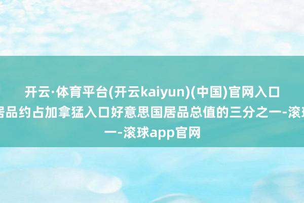 开云·体育平台(开云kaiyun)(中国)官网入口登录这些居品约占加拿猛入口好意思国居品总值的三分之一-滚球app官网
