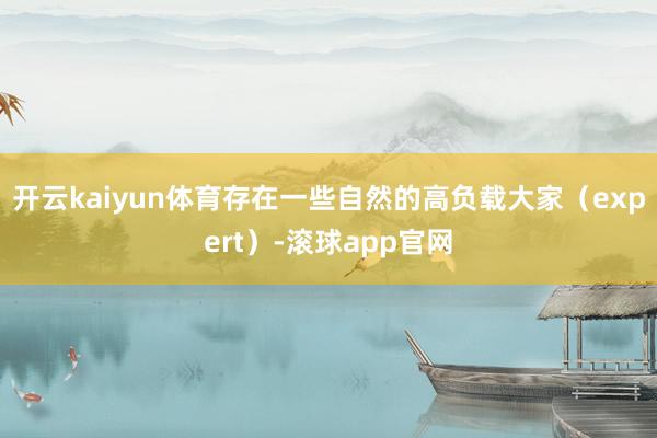 开云kaiyun体育存在一些自然的高负载大家（expert）-滚球app官网