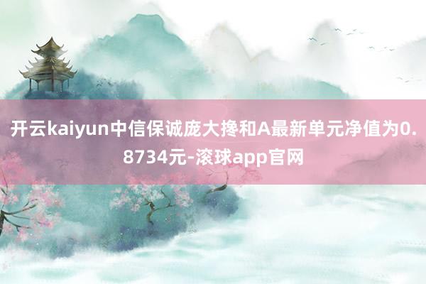 开云kaiyun中信保诚庞大搀和A最新单元净值为0.8734元-滚球app官网