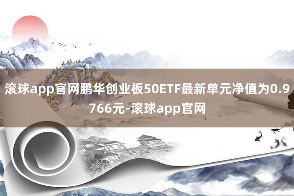 滚球app官网鹏华创业板50ETF最新单元净值为0.9766元-滚球app官网