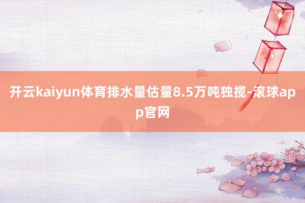 开云kaiyun体育排水量估量8.5万吨独揽-滚球app官网