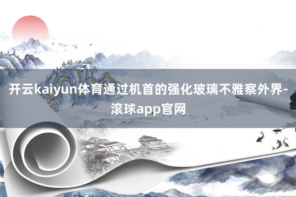 开云kaiyun体育通过机首的强化玻璃不雅察外界-滚球app官网