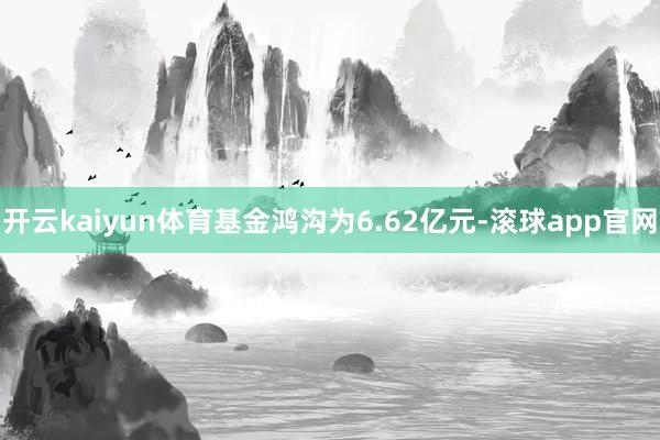 开云kaiyun体育基金鸿沟为6.62亿元-滚球app官网