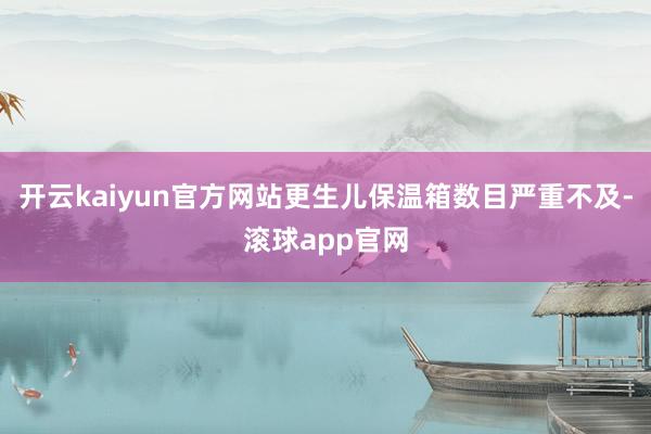 开云kaiyun官方网站更生儿保温箱数目严重不及-滚球app官网