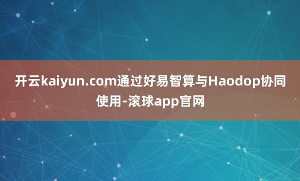 开云kaiyun.com通过好易智算与Haodop协同使用-滚球app官网